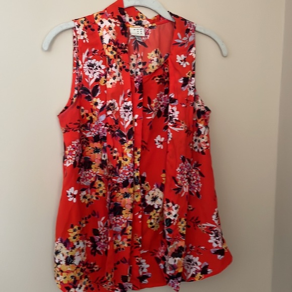 🚫SOLD🚫 Orange Floral Blouse 🧡🌻 - Picture 15 of 17